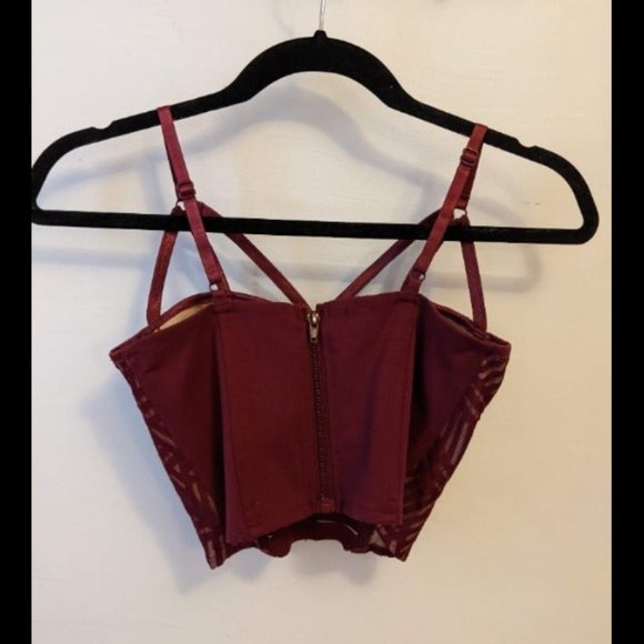 Red Geometric Corset - Picture 2 of 3